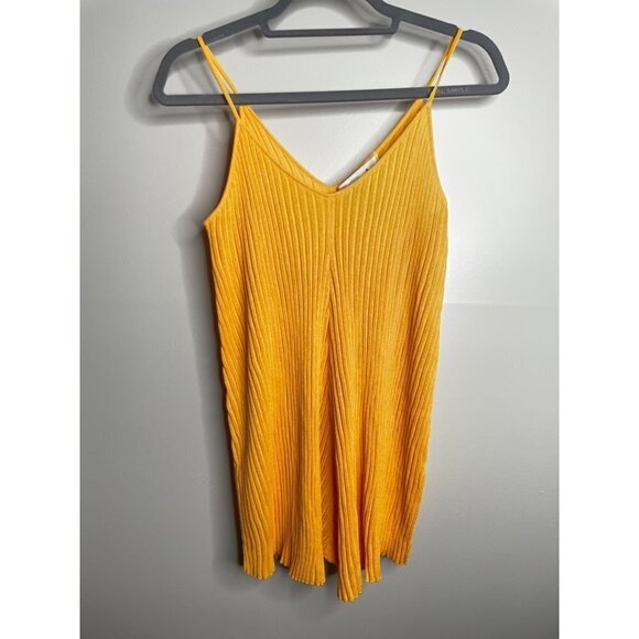 Free People FP Beach Nola Sweater Romper Yellow Cover Up Size XS NEW Lightweight - Picture 5 of 8